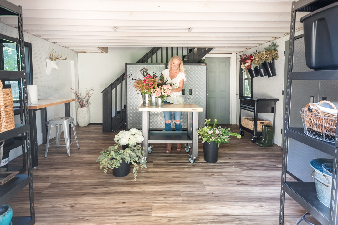 Garage Organization She Shed Makeover with Gladiator Home Stories A to Z