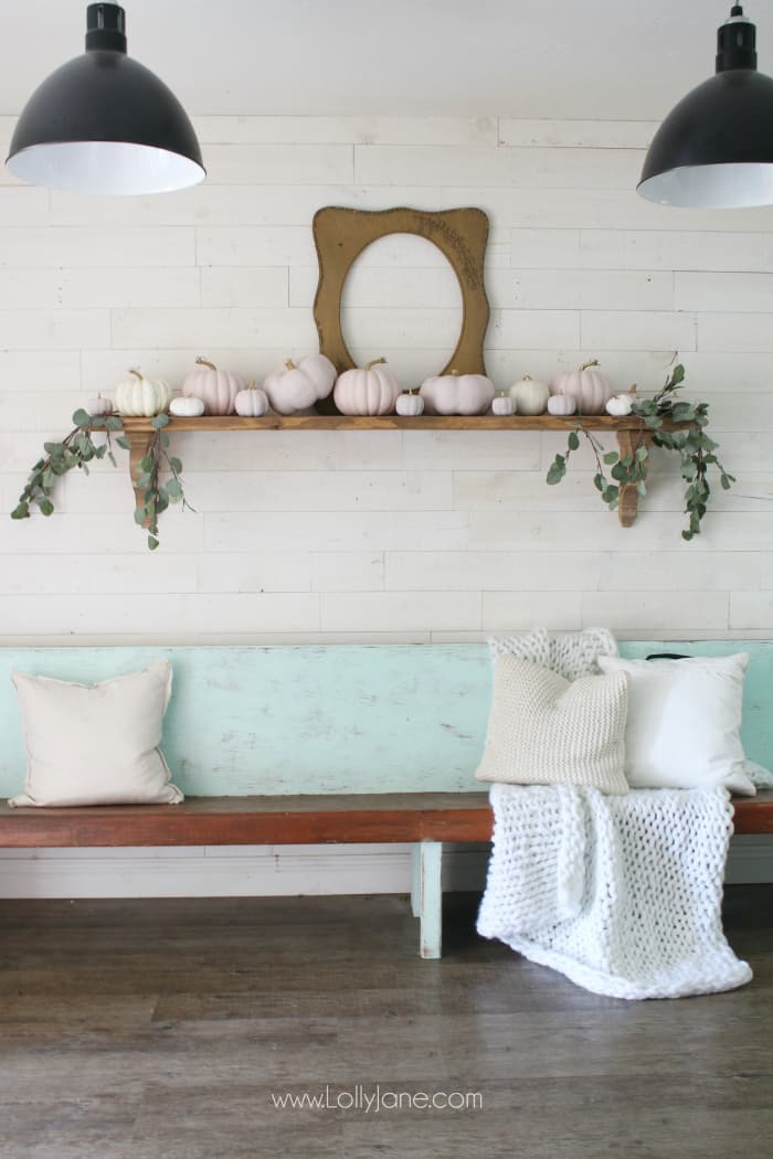 DIY Pumpkin Painting Ideas - Pink Pumpkins by Lolly Jane