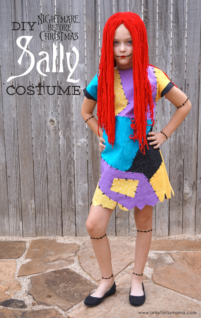 Halloween Costume Ideas - Nightmare Before Christmas Sally Costume by Artsy Fartsy Mama