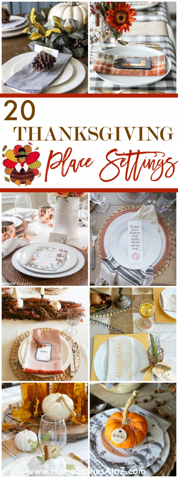 20 Thanksgiving Place Settings - Home Stories A to Z