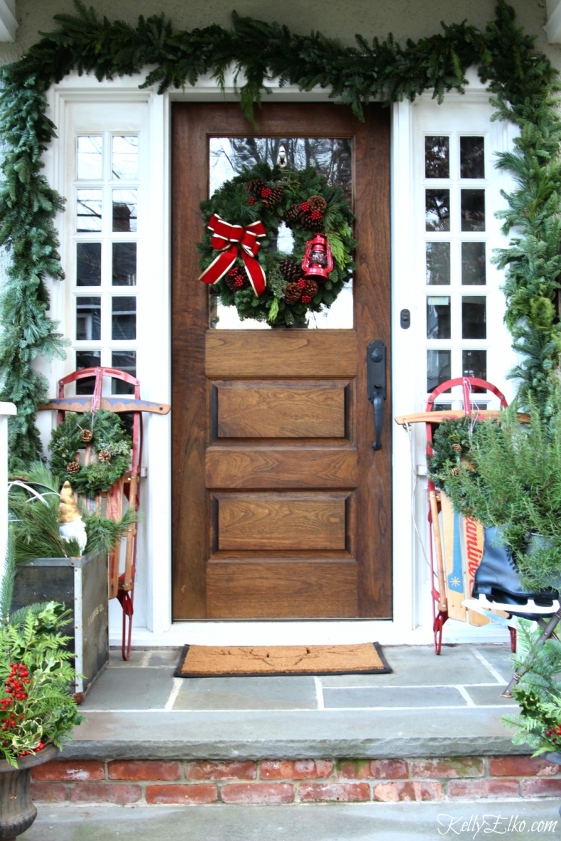 Beautiful Christmas Porch Ideas - Vintage