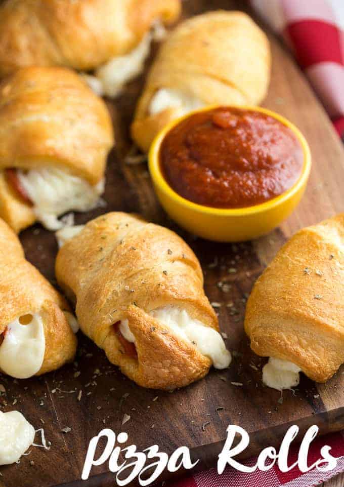 100+ Appetizer Ideas - Pizza Rolls by Simply Stacie
