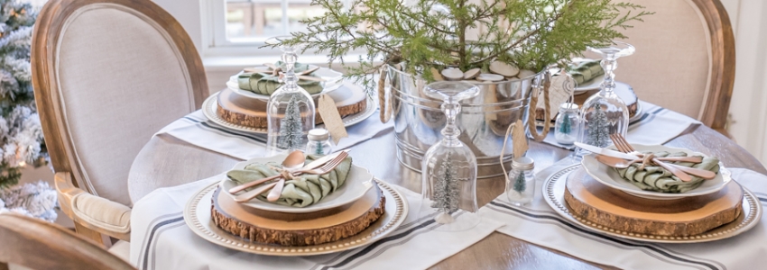Christmas Centerpiece Ideas - Simple Farmhouse Table Tips by Home Stories A to Z
