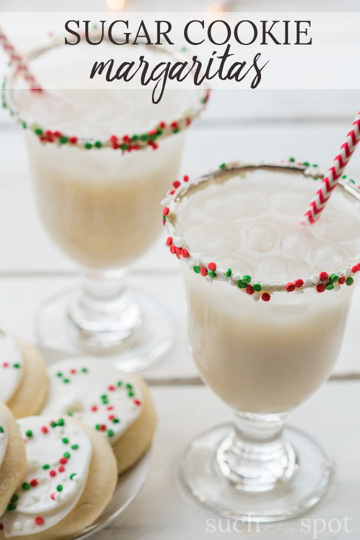 Holiday Cocktail Recipes - Sugar Cookie Margarita by Such the Spot