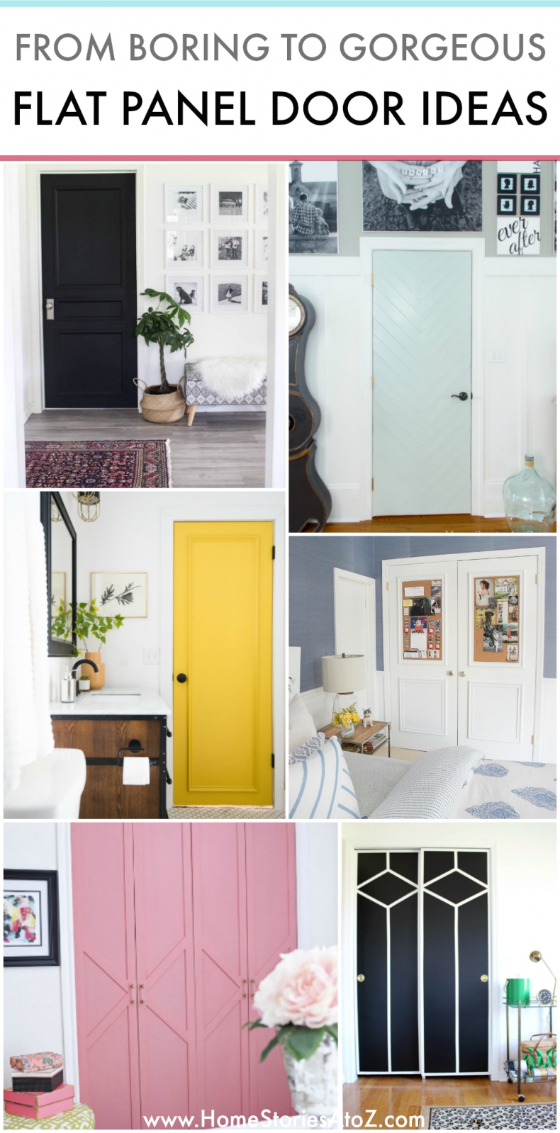 16 Flat Panel Door Makeover Ideas Boring To Beautiful