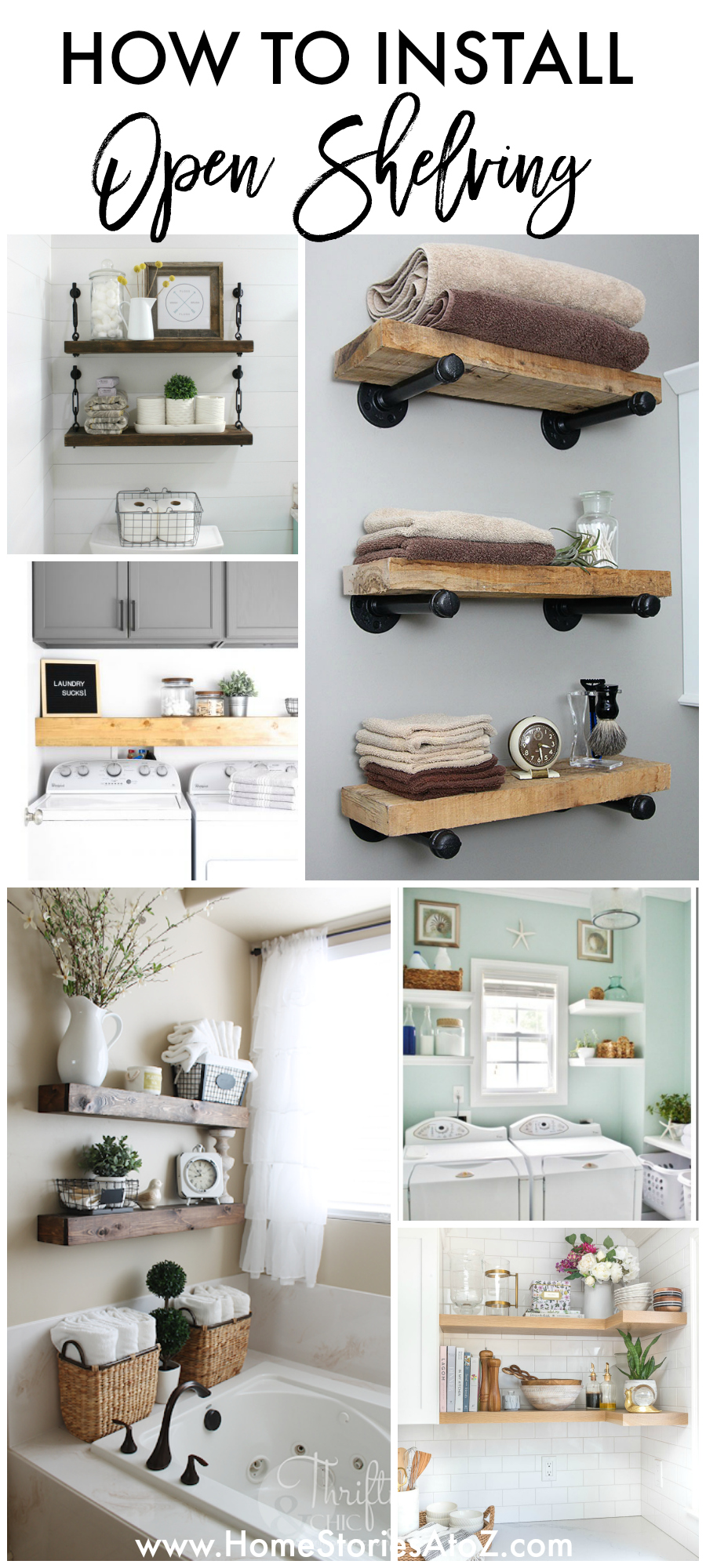 HOW TO BUILD AND INSTALL OPEN SHELVING Home Stories A to Z