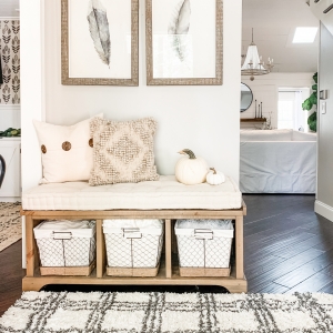 Ways to Declutter your Home with Baskets - Mudroom and Entryway Organizaiton