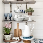 Early Spring Tips - Spring Blue and White Breakfast Room by Home Stories A to Z