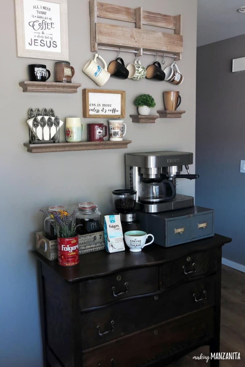 How to Set Up a Small Coffee Station: Easy DIY Home Decor