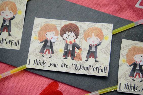 Valentine Printable Ideas - Harry Potter Valentine's Day Card by A Few Shortcuts