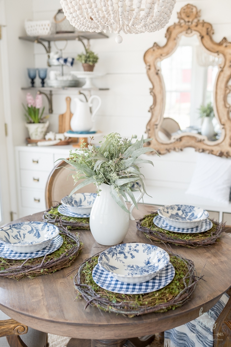 Spring Decor Ideas - Gorgeous Ideas for Your Spring Table - Spring Breakfast Nook by Home Stories A to Z