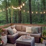Entertaining Outdoors Using String Lights - Tips on How to Decorate Outdoors by Home Stories A to Z