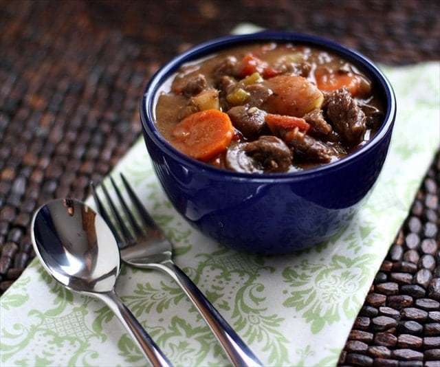 Comfort Food Recipes - Beef Stew Recipe by Butter with a Side of Bread