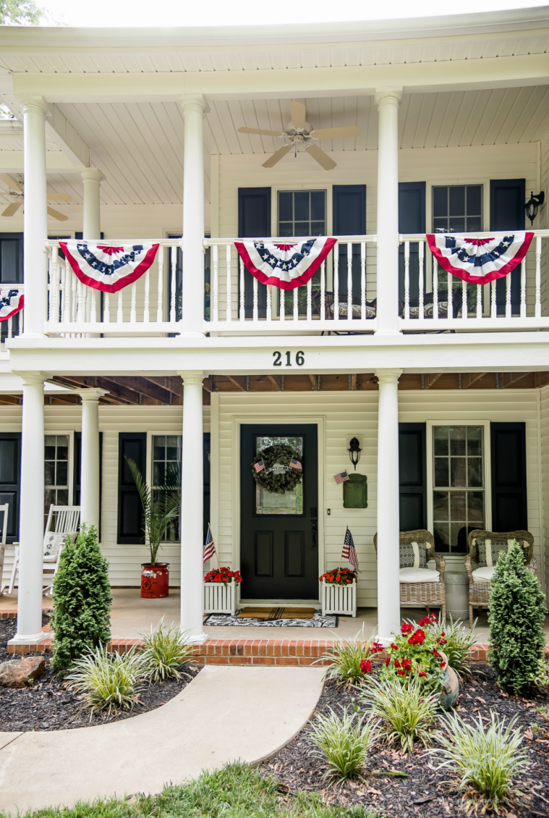 Patriotic Porch Ideas - Fourth of July Porches - Home Stories A to Z