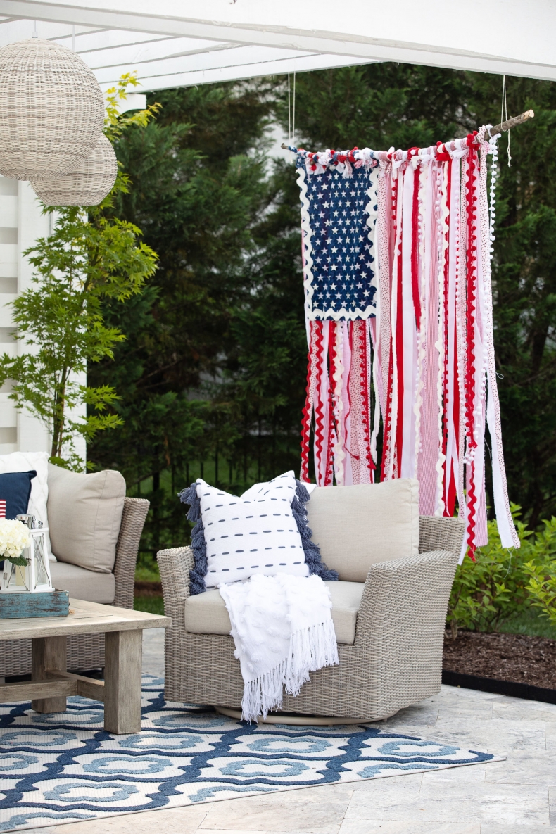 Patriotic Porch Ideas - Fourth of July Porches - July 4th Porch Decor by Jenny Reimold