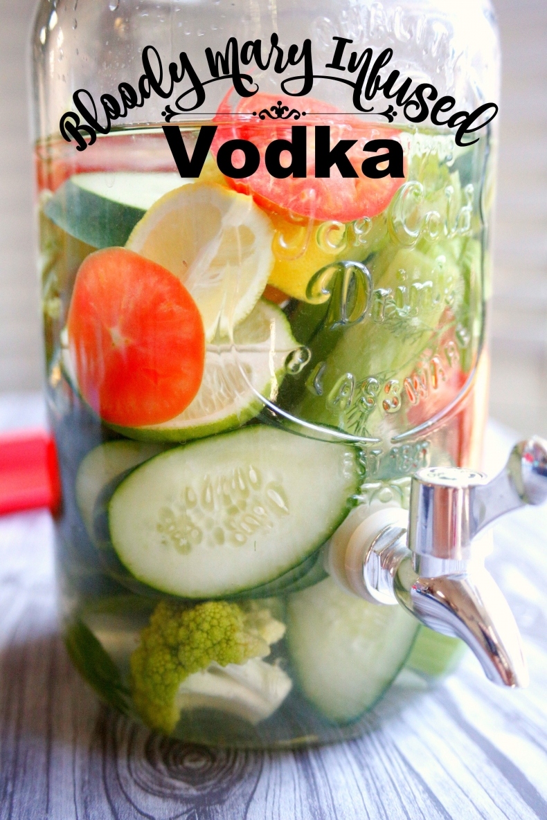 Refreshing Summer Drink Recipe - Bloody Mary Infused Vodka by Jordan's Easy Entertaining