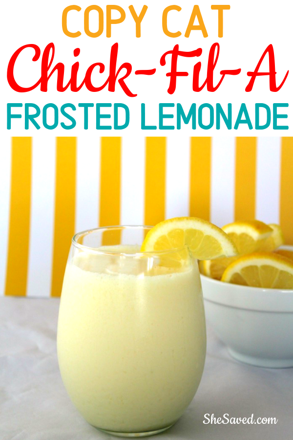 Refreshing Summer Drink Recipe - Copycat Frosted Lemonade by SheSaved
