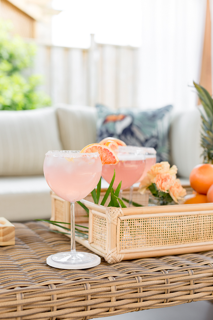 Refreshing Summer Drink Recipe - Grapefruit Pineapple Margarita by Craftberry Bush