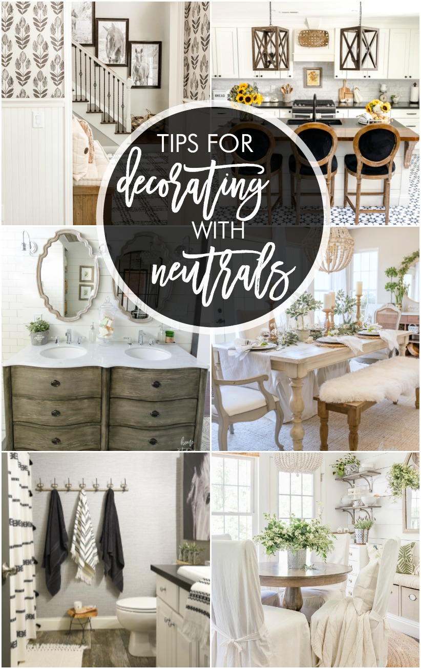tips for decorating with neutrals 