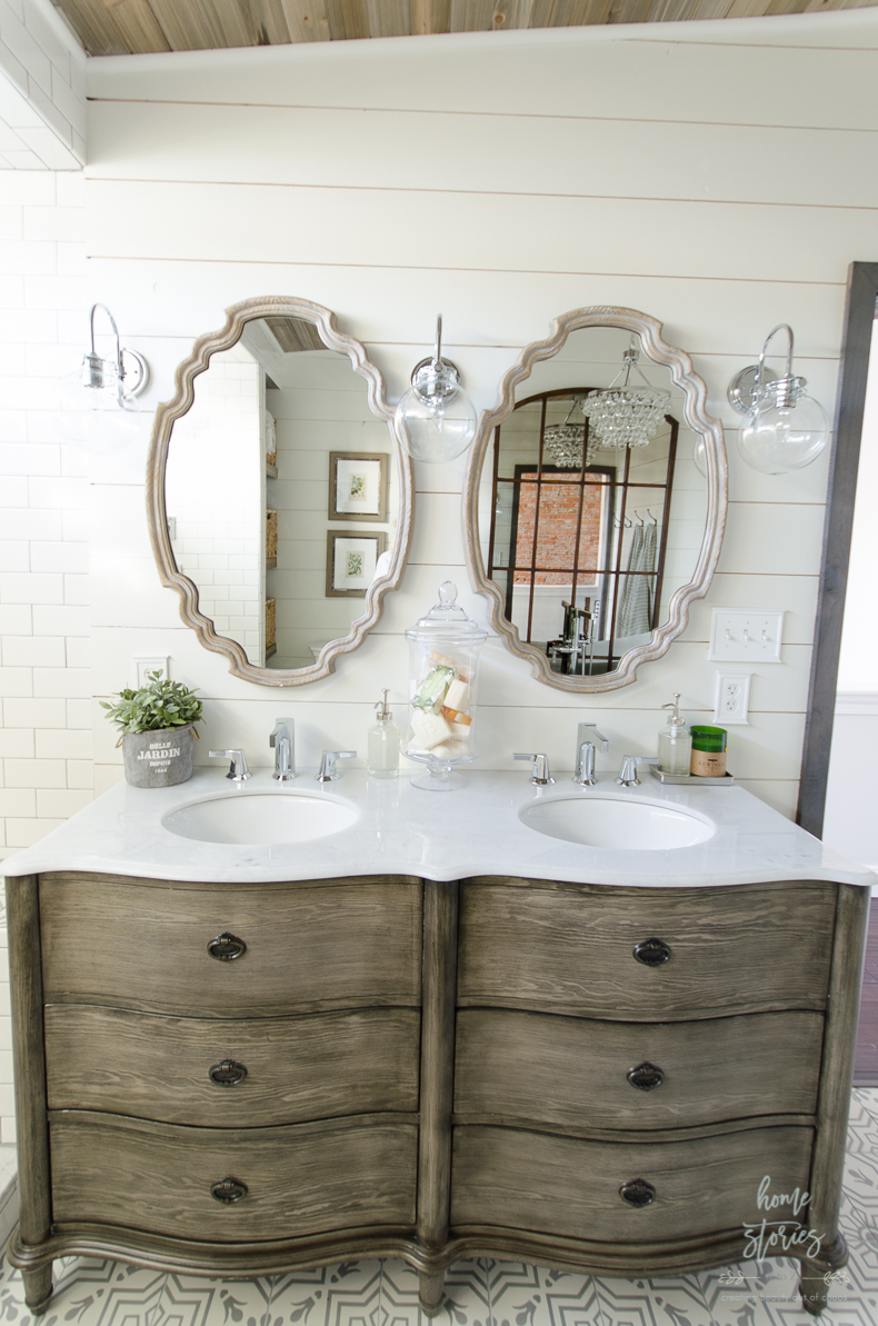 Urban Farmhouse Bathroom Remodel by Home Stories A to Z