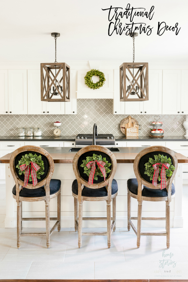 Traditional Christmas Decor Ideas - Christmas Kitchen by Home Stories A to Z