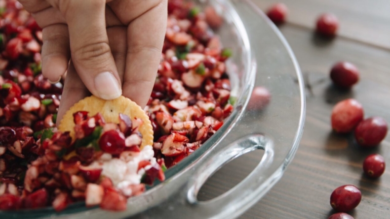 Cranberry Recipes - Cranberry Jalapeno Dip by Lindsey Maestas from Sparrows and Lily