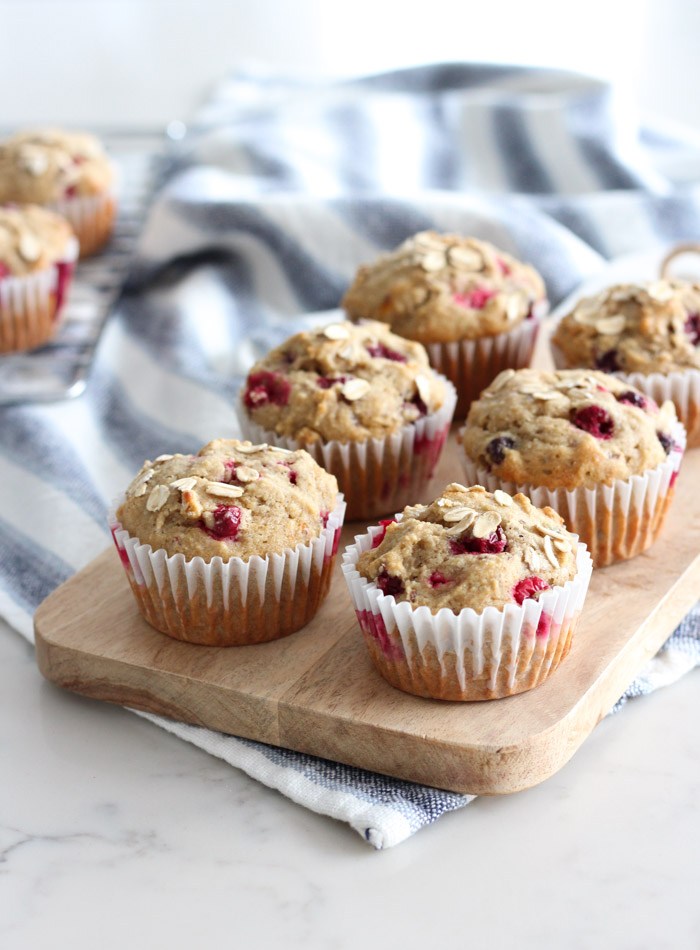 Cranberry Recipes - Cranberry Orange Oat Muffins by Satori Design For Living