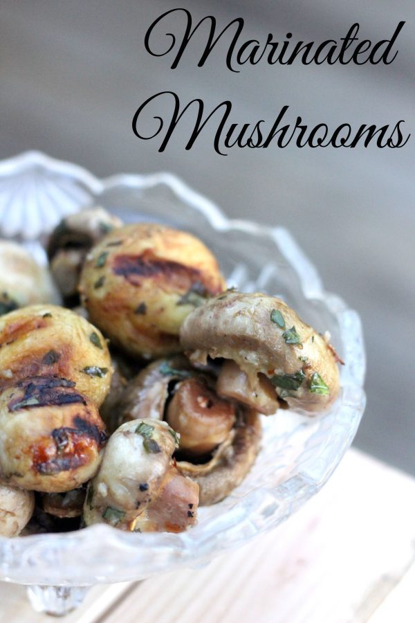 Grilled Vegetable Recipes - Grilled Mushrooms by Clever Housewife