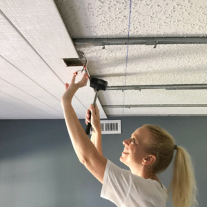 DIY Small Building Projects - Popcorn Ceiling Cover Up by Home Stories A to Z
