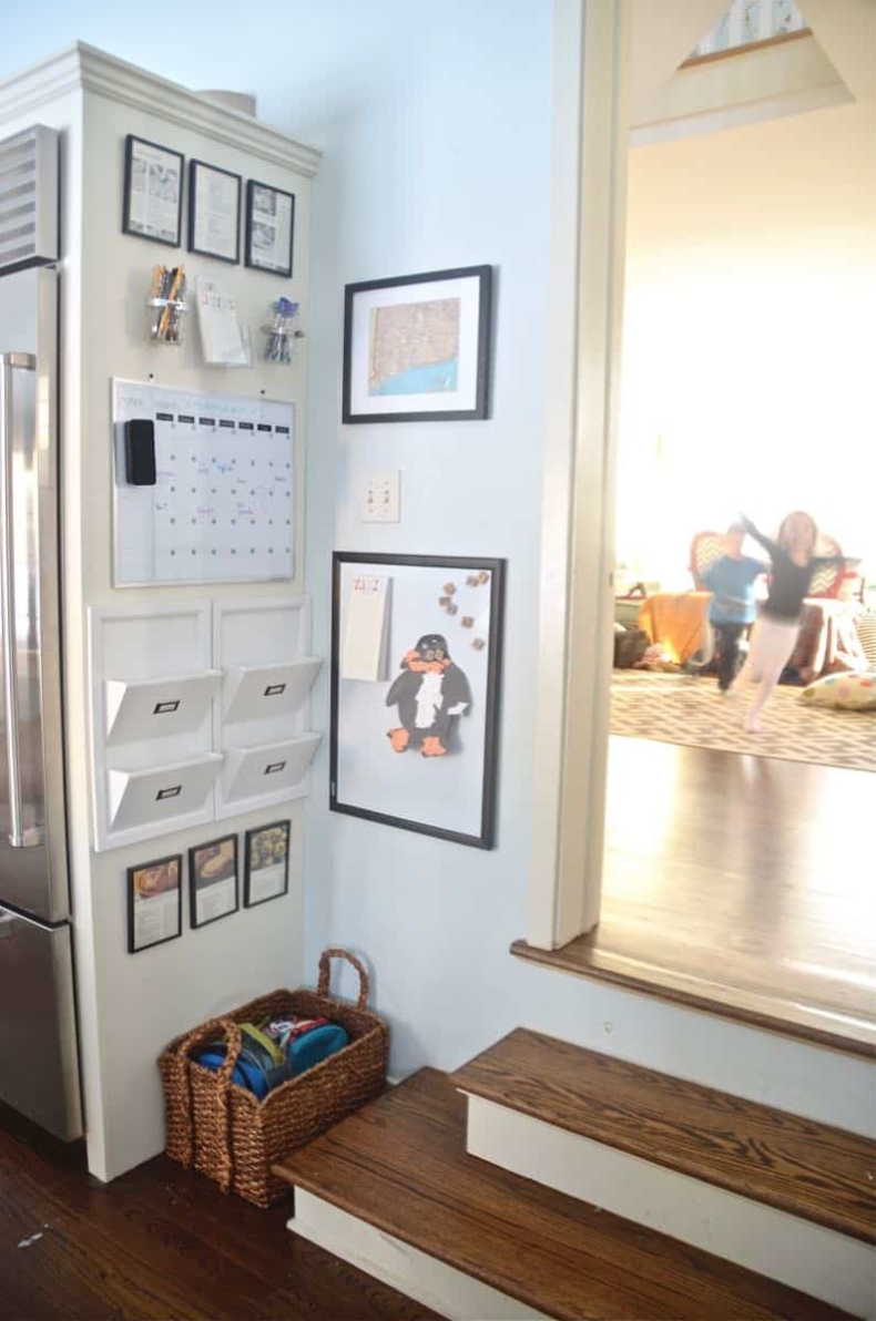 Back to School Organization Ideas - Family Command Center by At Charlotte's House