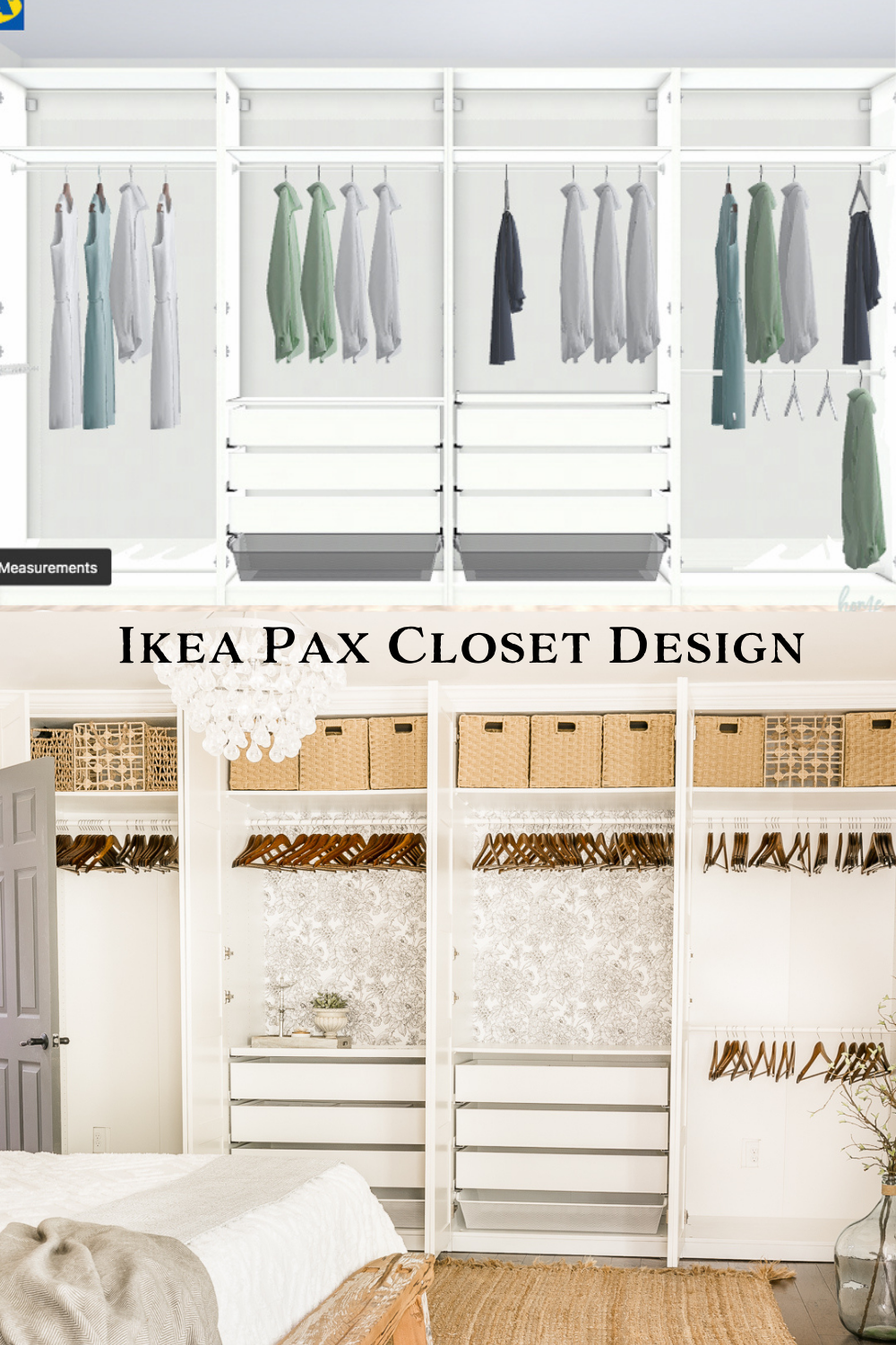 ikea pax closet wall design