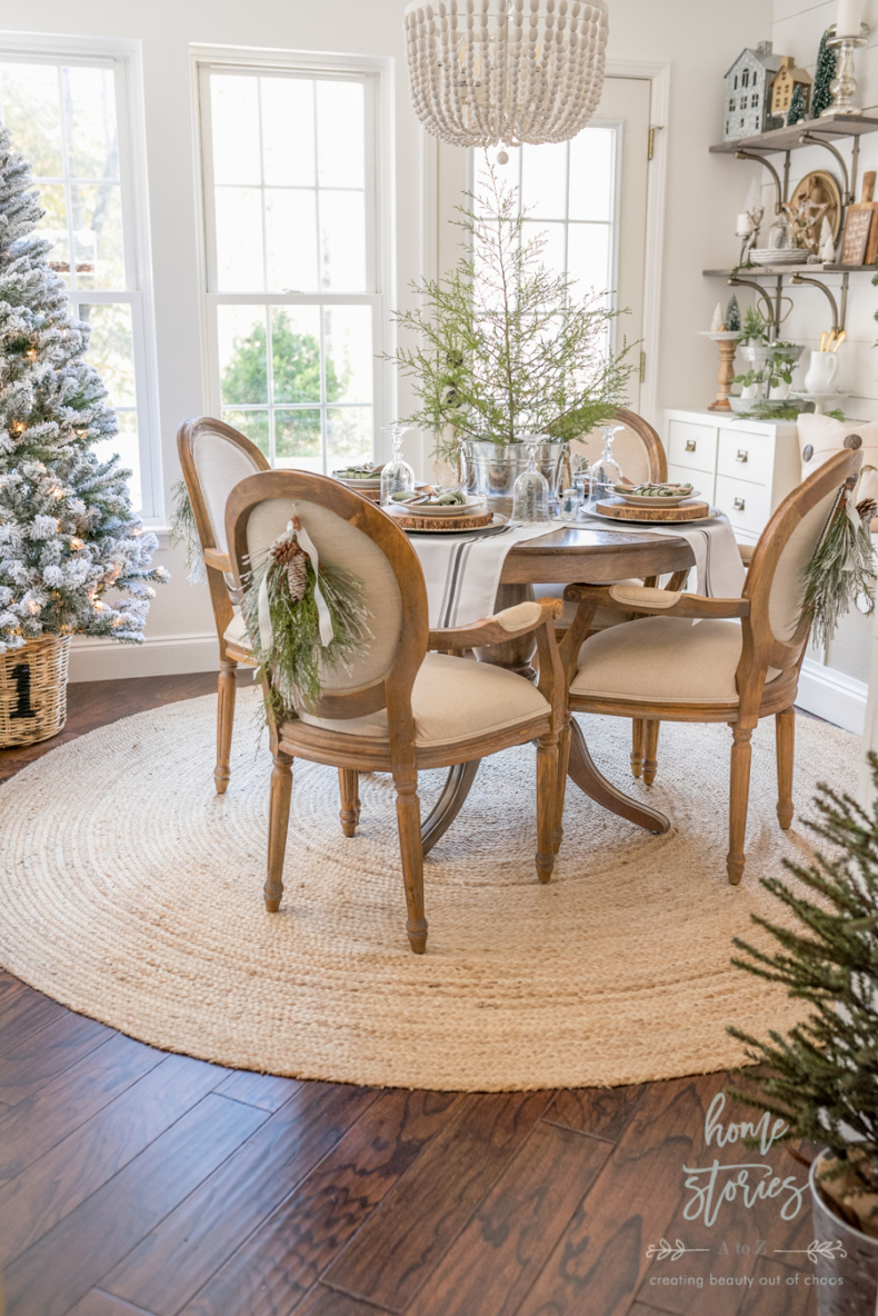 Christmas Breakfast Nooks - Simple Farmhouse Breakfast Nook by Home Stories A to Z