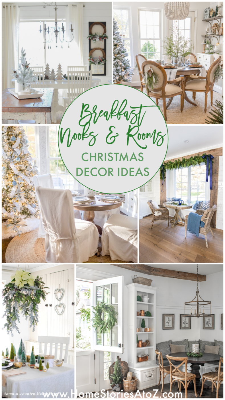 Christmas Decor Ideas - Breakfast Nooks and Rooms