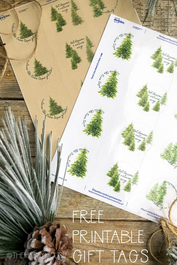 Christmas Gift Wrapping Ideas - Free Printable Christmas Gift Tag by The Happy Housie