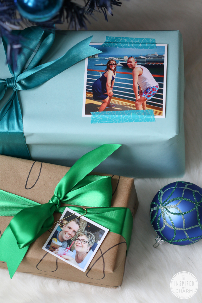 Christmas Gift Wrapping Ideas - Personal Photographs Gift Wrapping Idea by Inspired by Charm