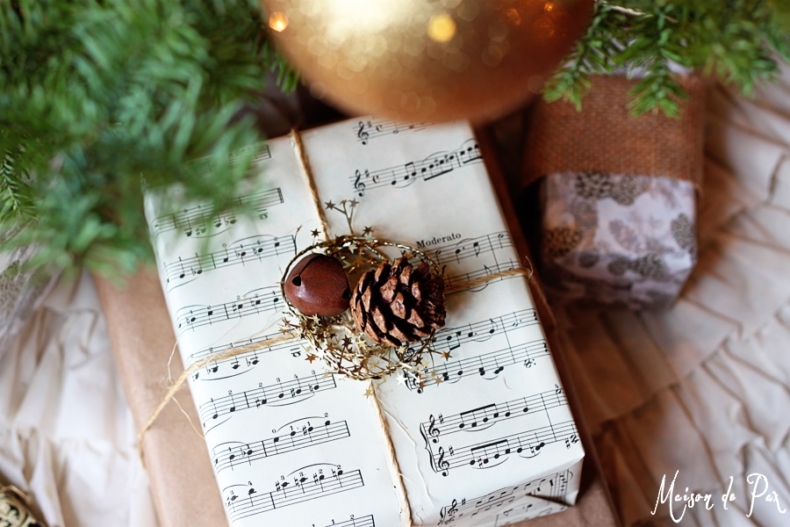 Christmas Gift Wrapping Ideas - Sheet Music Wrapping Paper by Maison de Pax