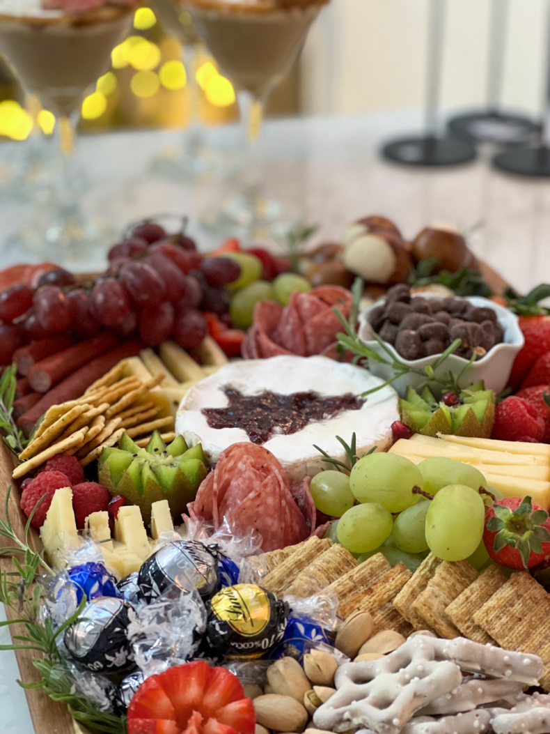 New Year's Eve Ideas - Holiday Charcuterie Board by Home Stories A to Z