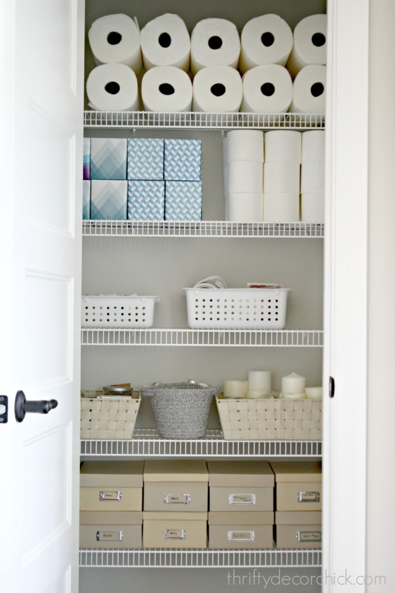 Closet Organizing Ideas - Central Storage by Thrifty Decor Chick