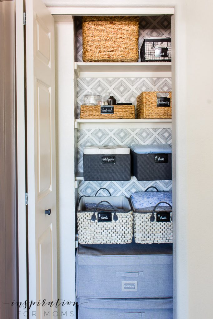 Closet Organizing Ideas - Linen Closet by Inspiration for Moms