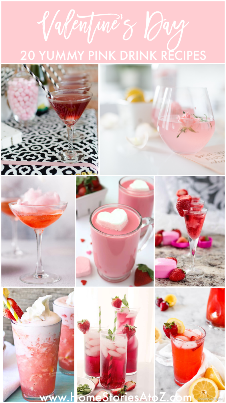 Valentine's Day Drink Recipes - 20 Yummy Pink Drink Recipes