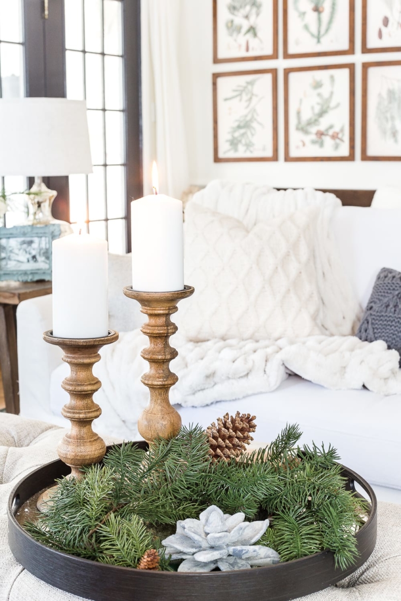 Winter Decor Ideas - Cozy Winter Decor After Christmas by Bless'er House