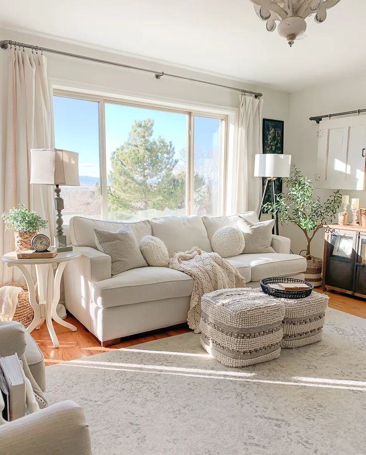 Winter Decor Ideas - Winter Living Room Decor by Sarah Joy