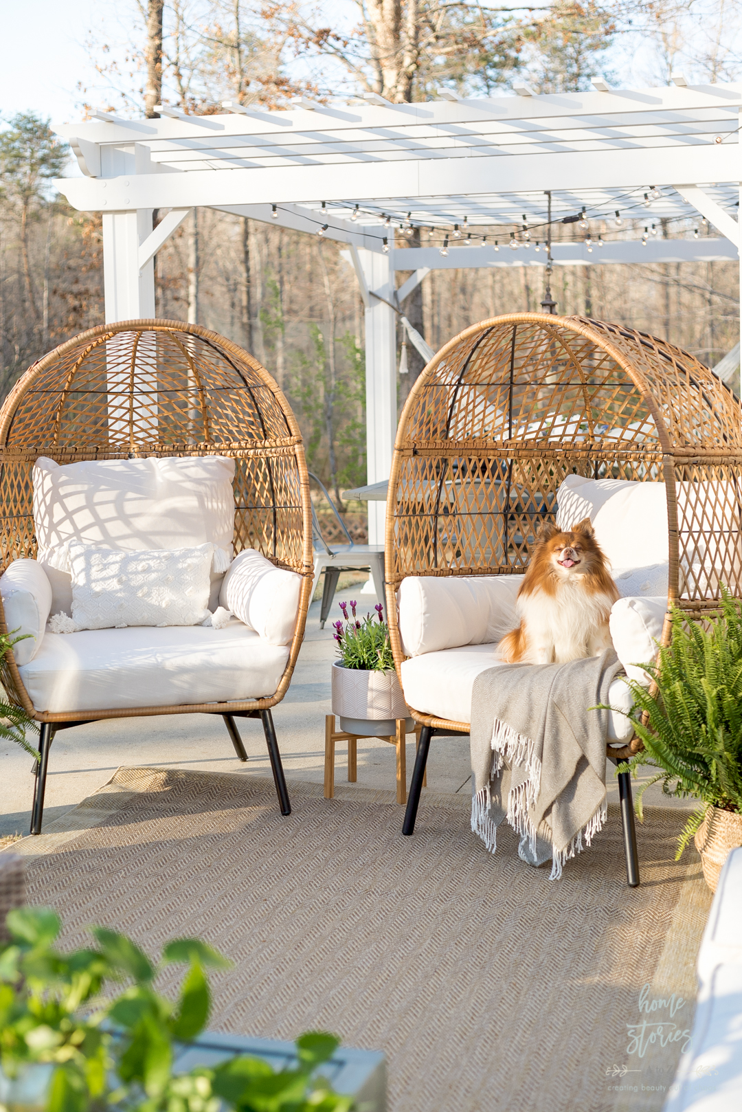 outdoor egg chairs