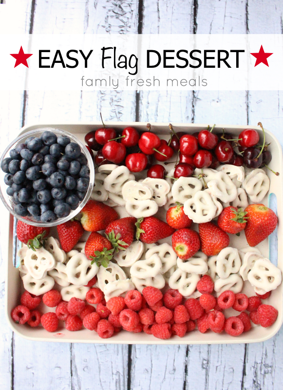 Patriotic Desserts - Easy Flag Dessert by Family Fresh Meals