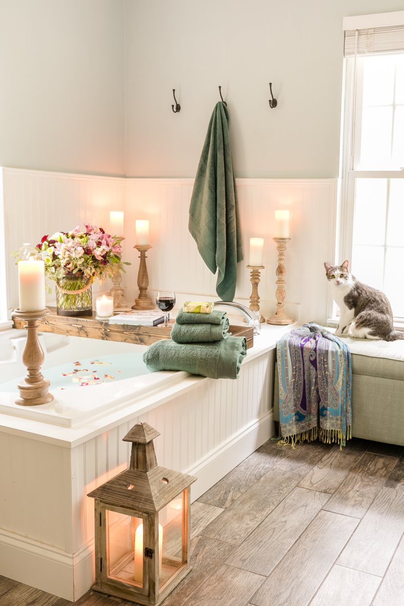 Neutral Summer Decor - Make Your Bathroom More Luxurious by Home Stories A to Z