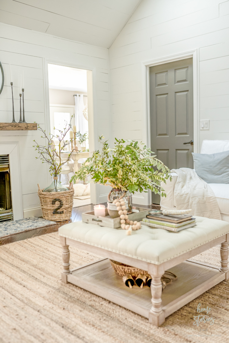 Neutral Summer Decor - Summer Living Room by Home Stories A to Z