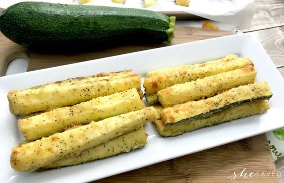 Summer Squash and Zucchini Recipe - Zucchini Fries by She Saved