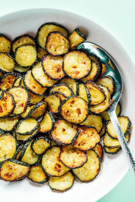 Summer Squash and Zucchini Recipes - Air Fried Zucchini by Live Eat Learn