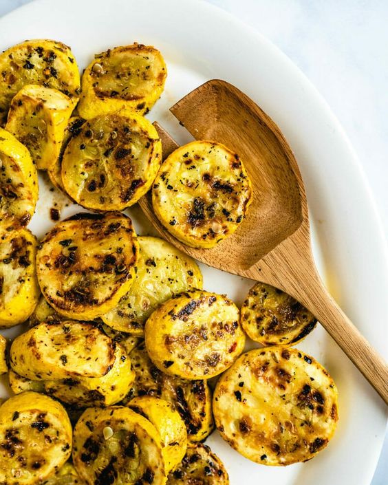 Summer Squash and Zucchini Recipes - Grilled Squash by A Couple Cooks