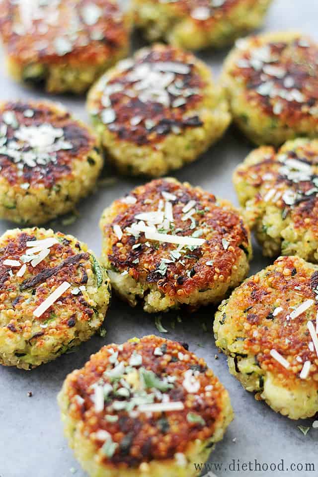 Summer Squash and Zucchini Recipes - Squash Fritters by Diethood